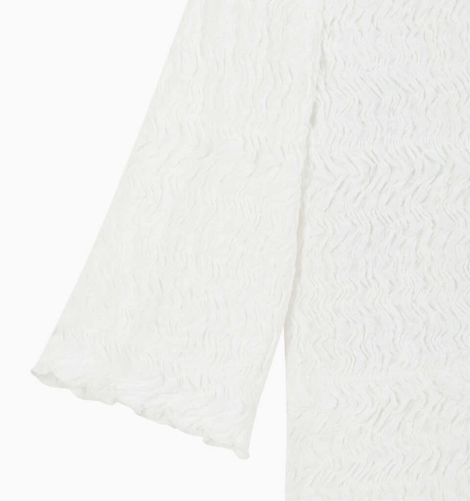 White rouched shirt - null - White | Sisley K image number 4